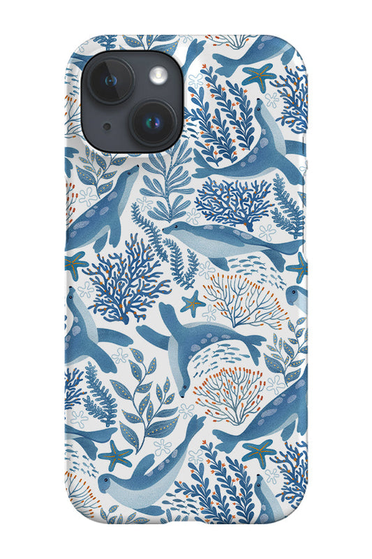 RoyalCovers.uk - Happy Seal by Delively Dewi Phone Case (White)