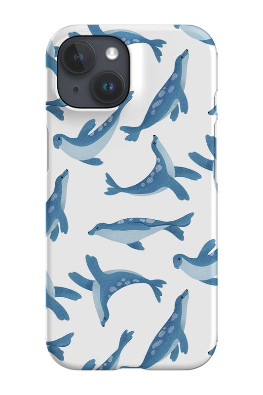 RoyalCovers.uk - Happy Seal Minimal by Delively Dewi Phone Case (White)
