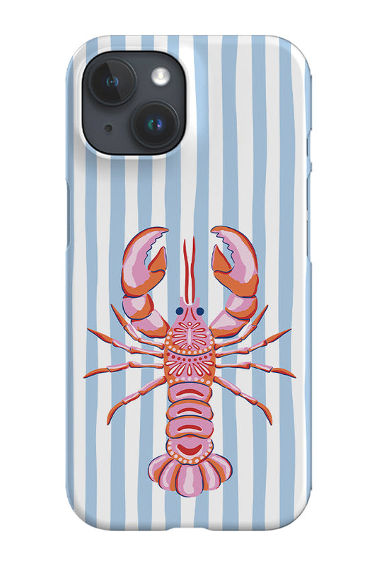 RoyalCovers.uk - Lobster on Stripes by Vivian Hasenclever Phone Case (Blue)