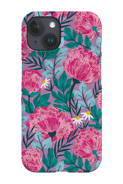 RoyalCovers.uk - Peonies By Maria Galybina Phone Case (Violet)