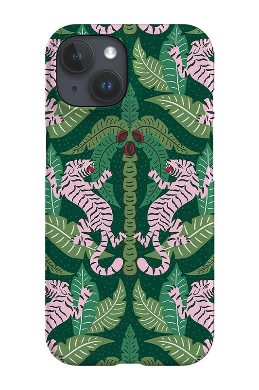 RoyalCovers.uk - Roaring Tigers by Vivian Hasenclever Phone Case (Green)