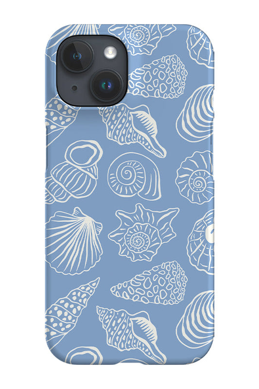 RoyalCovers.uk - Sketched Seashells by Vivian Hasenclever Phone Case (Blue)