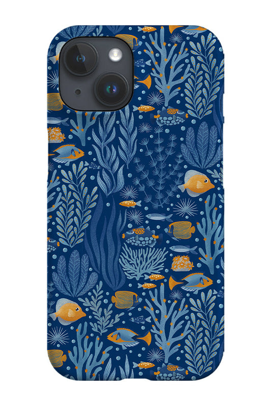 RoyalCovers.uk - Tropical Ocean by Delively Dewi Phone Case (Dark Blue)