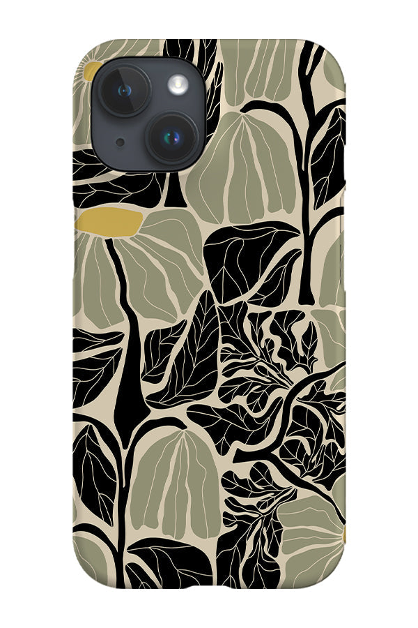 RoyalCovers.uk - Abstract Flower Pattern Phone Case (Sage Green)