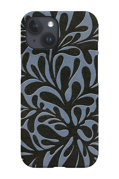 RoyalCovers.uk - Abstract Plant Phone Case (Blue Black)