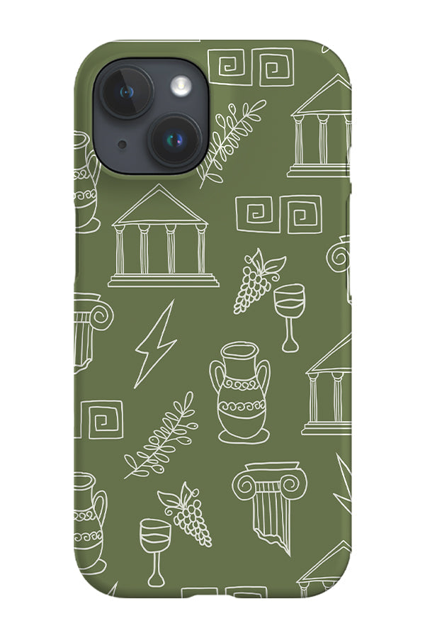 RoyalCovers.uk - Ancient Greek Doodle Phone Case (Green)