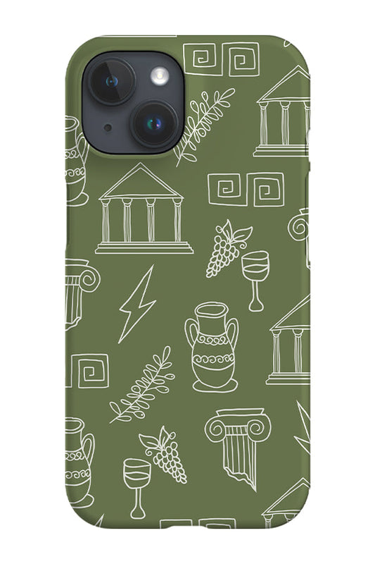 RoyalCovers.uk - Ancient Greek Doodle Phone Case (Green)