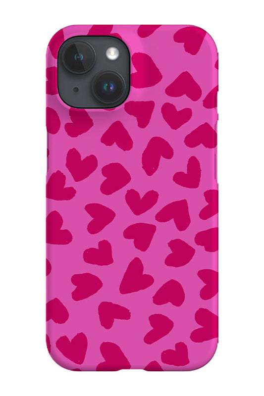 RoyalCovers.uk - Big Hearts Phone Case (Hot Pink)