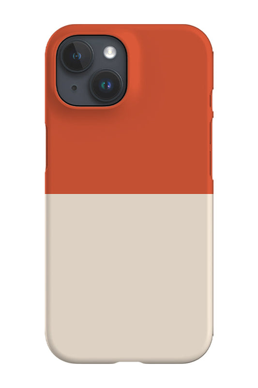 RoyalCovers.uk - Colour Block Horizontal Phone Case (Sand Orange)