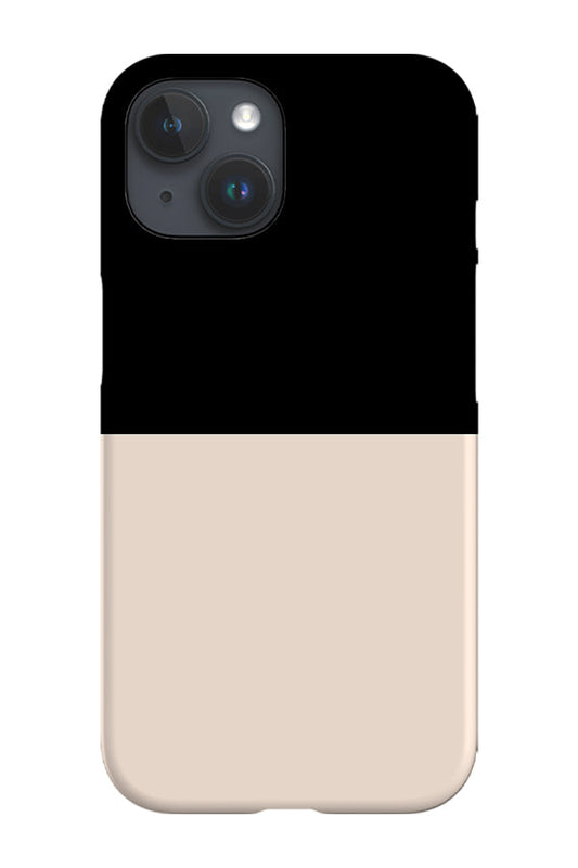 RoyalCovers.uk - Colour Block Horizontal Phone Case (Peach & Black)