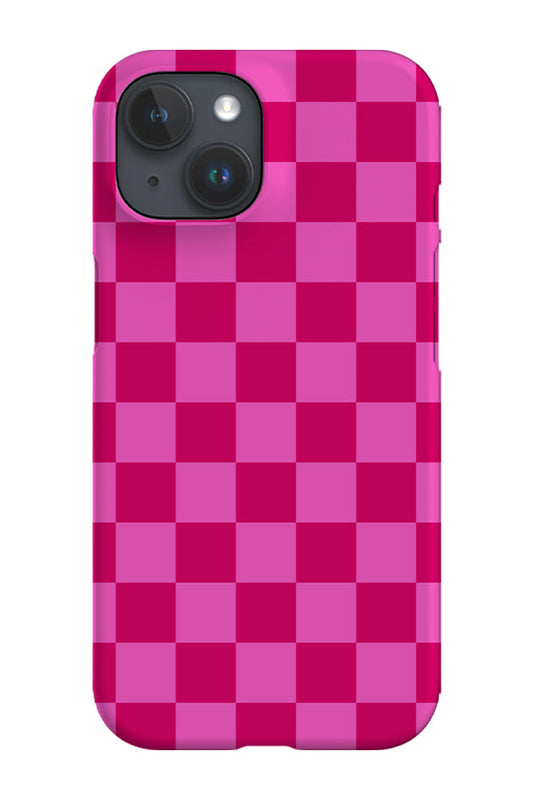 RoyalCovers.uk - Check Pattern Phone Case (Hot Pink)