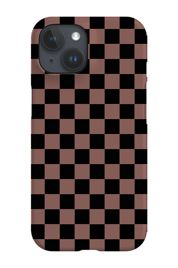 RoyalCovers.uk - Checkered Phone Case (Black Peach)