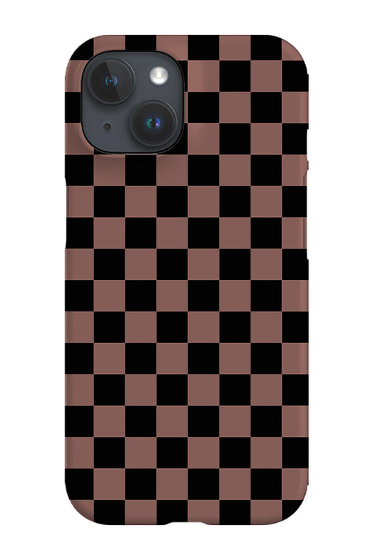 RoyalCovers.uk - Checkered Phone Case (Black Peach)