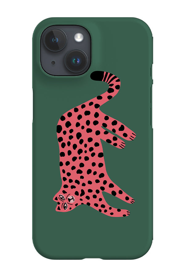 RoyalCovers.uk - Cheetah Pose Phone Case (Green Pink)