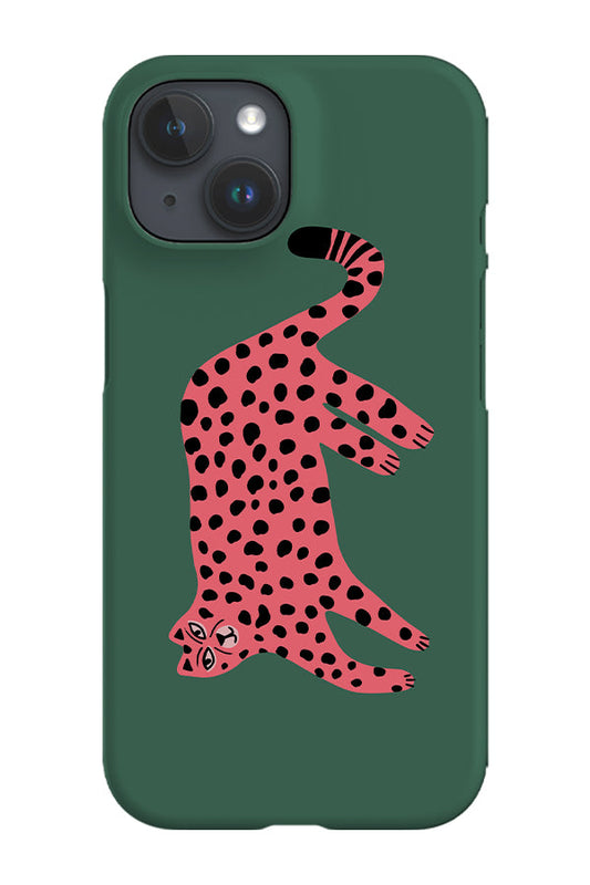 RoyalCovers.uk - Cheetah Pose Phone Case (Green Pink)