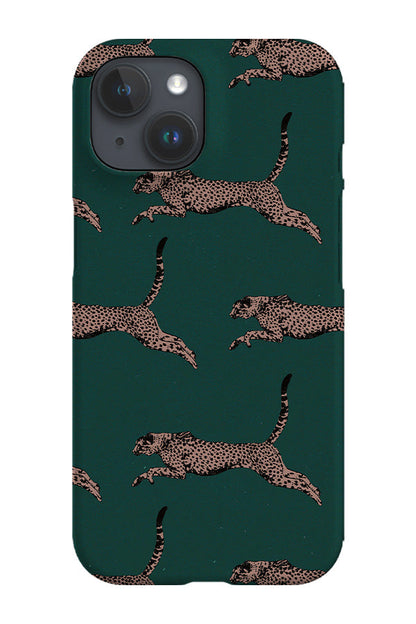 RoyalCovers.uk - Cheetah Running Phone Case (Green)