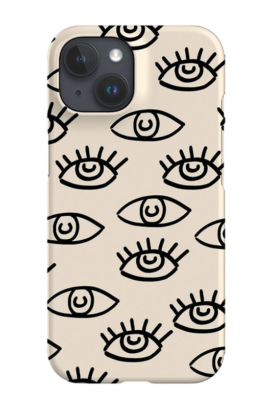 RoyalCovers.uk - Cubism Eyes Phone Case (Cream)