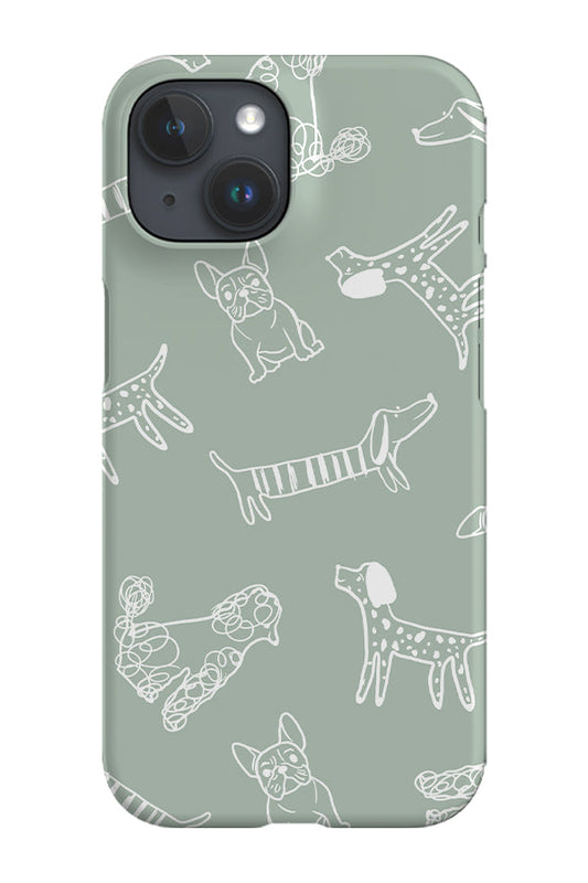 RoyalCovers.uk - Dogs Pattern Phone Case (Mint)