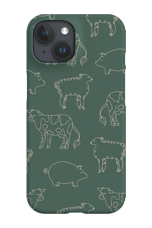 RoyalCovers.uk - Farm Animals Phone Case (Green)
