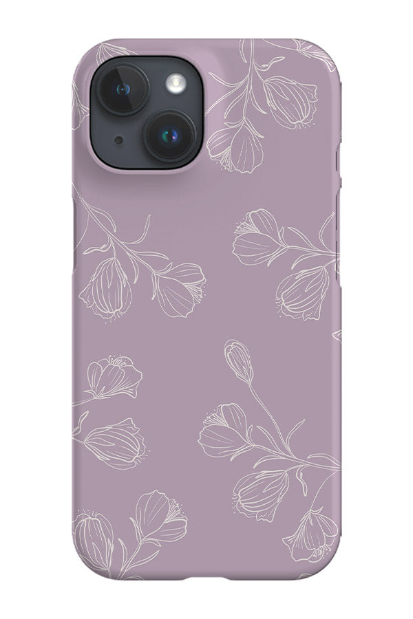 RoyalCovers.uk - Floral Blooms Line Art Phone Case (Lilac)