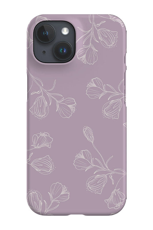 RoyalCovers.uk - Floral Blooms Line Art Phone Case (Lilac)