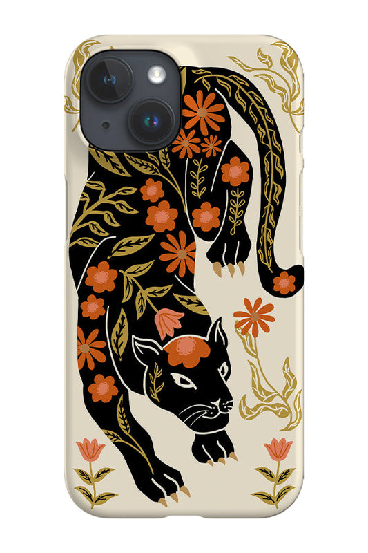 RoyalCovers.uk - Floral Panther Phone Case (Neutral)