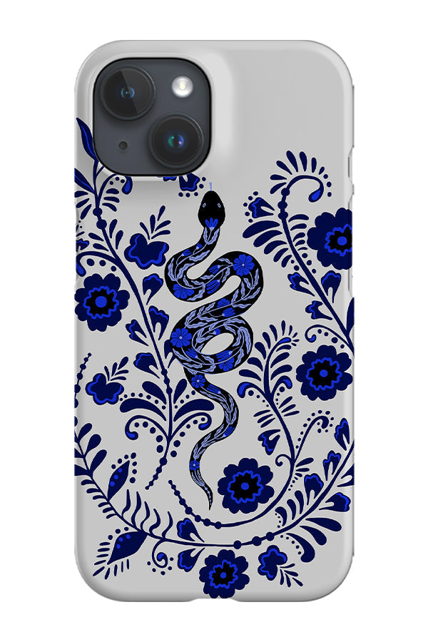 RoyalCovers.uk - Floral Snake Phone Case (Off White)