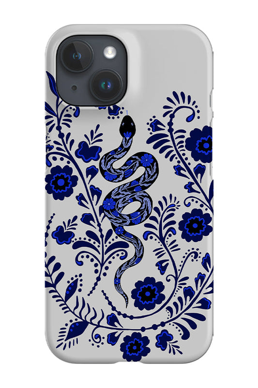 RoyalCovers.uk - Floral Snake Phone Case (Off White)