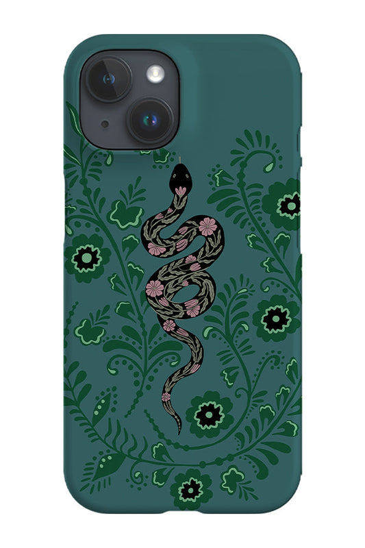 RoyalCovers.uk - Floral Snake Phone Case (Teal)