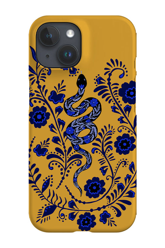 RoyalCovers.uk - Floral Snake Phone Case (Yellow)