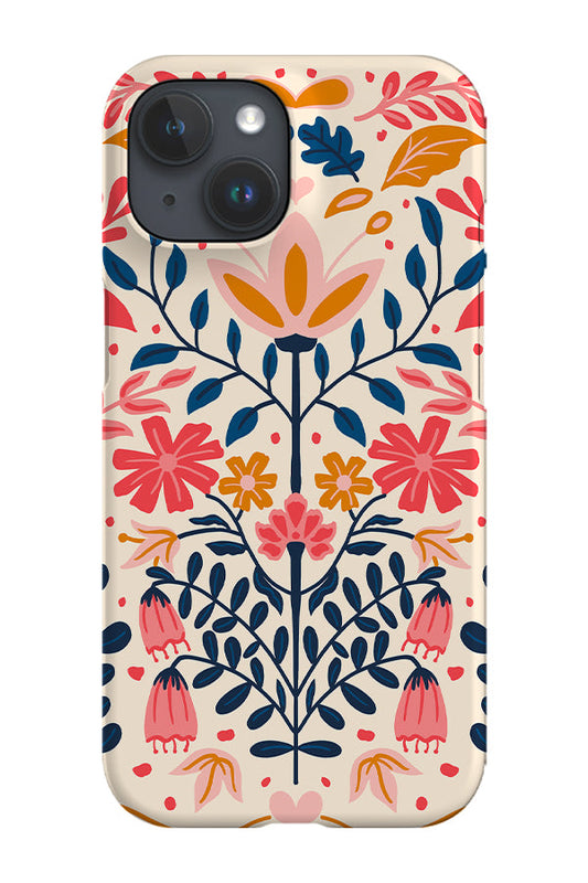 RoyalCovers.uk - Scandinavian Folk Flowers Phone Case (Pink)