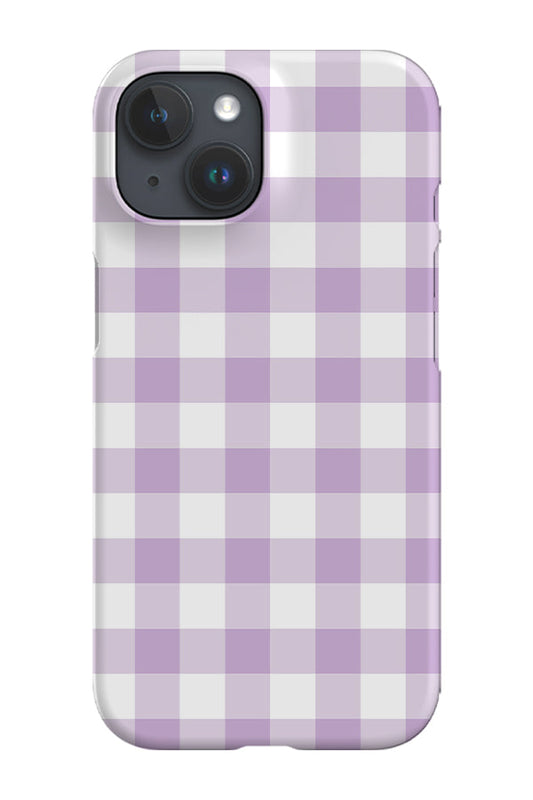 RoyalCovers.uk - Gingham Print Phone Case (Lilac)