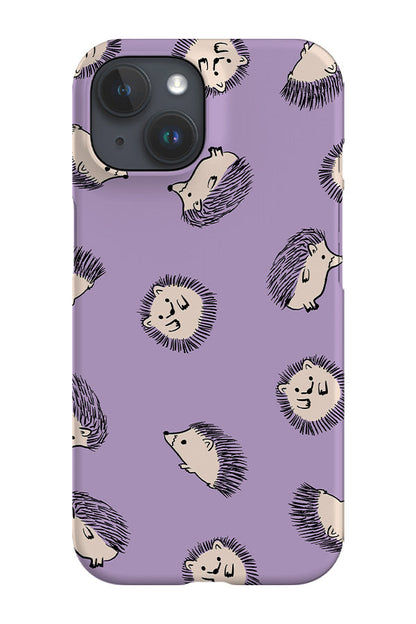 RoyalCovers.uk - Cute Hedgehogs Phone Case (Lilac)