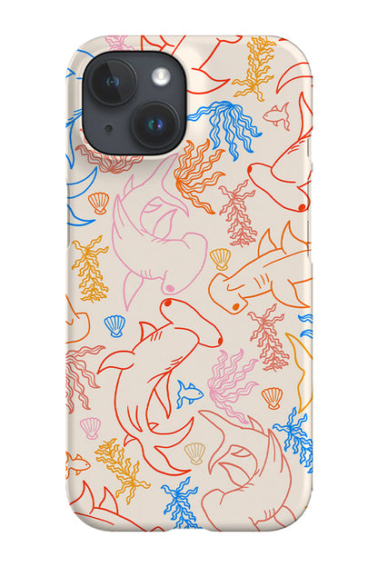 RoyalCovers.uk - Hammerhead Shark Coral Reef Phone Case (Bright Multicolour)