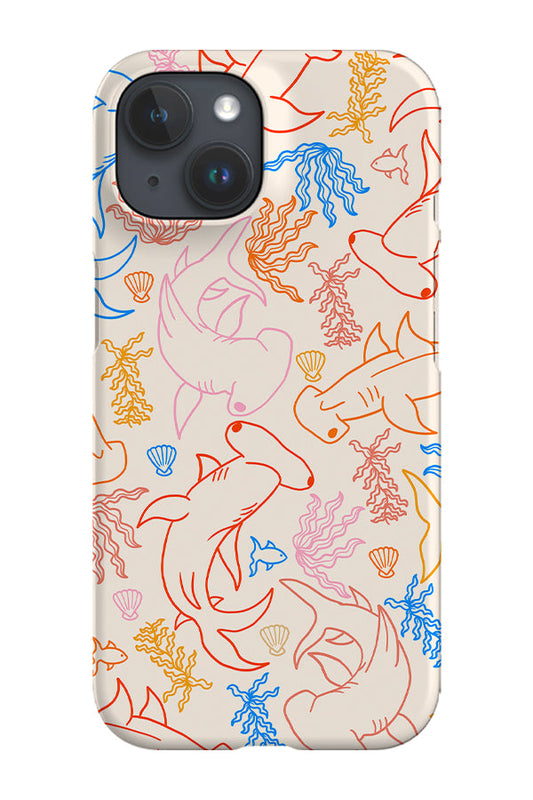 RoyalCovers.uk - Hammerhead Shark Coral Reef Phone Case (Bright Multicolour)