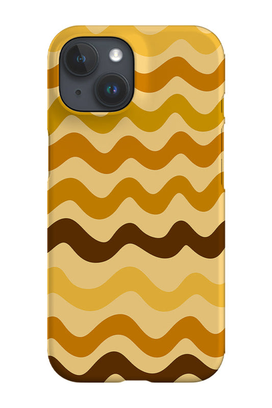 RoyalCovers.uk - Horizontal Wave Phone Case (Mustard Yellow)