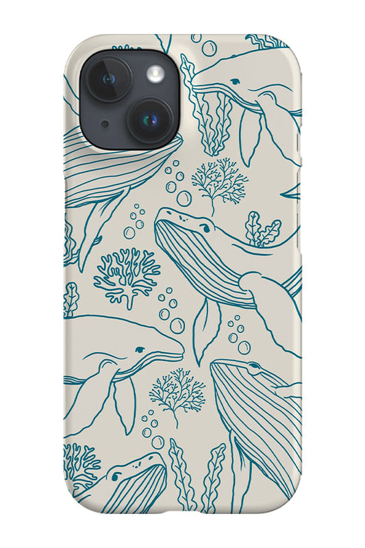RoyalCovers.uk - Humpback Whale Coral Reef Phone Case (Beige Blue)