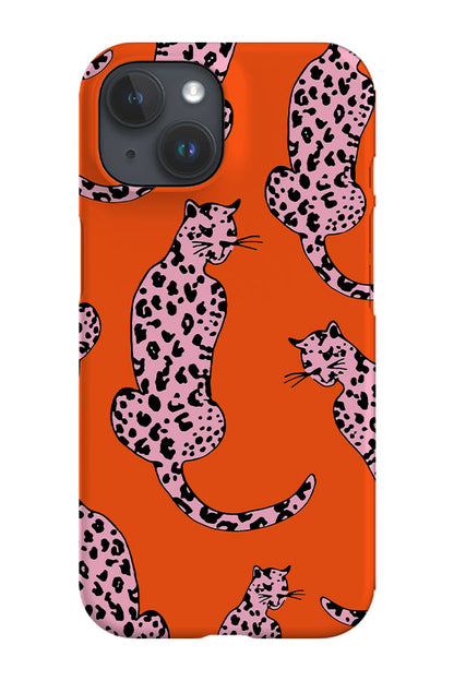 RoyalCovers.uk - Leopard Animal Phone Case (Orange Pink)