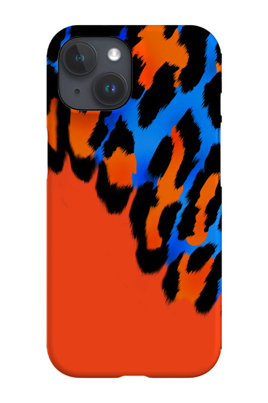 RoyalCovers.uk - Leopard Print Colour Block Phone Case (Orange)
