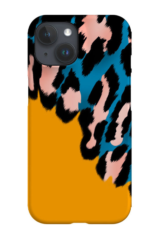 RoyalCovers.uk - Leopard Print Colour Block Phone Case (Yellow)