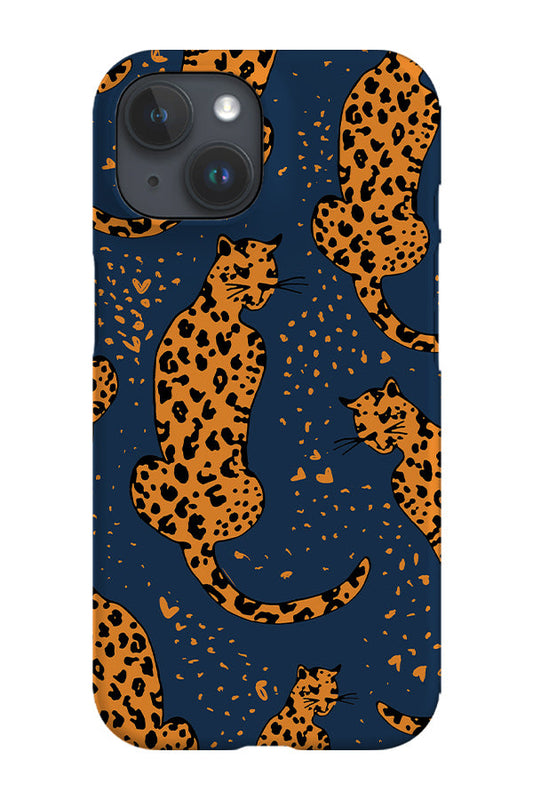 RoyalCovers.uk - Leopard Hearts Phone Case (Navy)