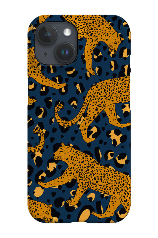 RoyalCovers.uk - Leopard Print Animal Phone Case (Navy)