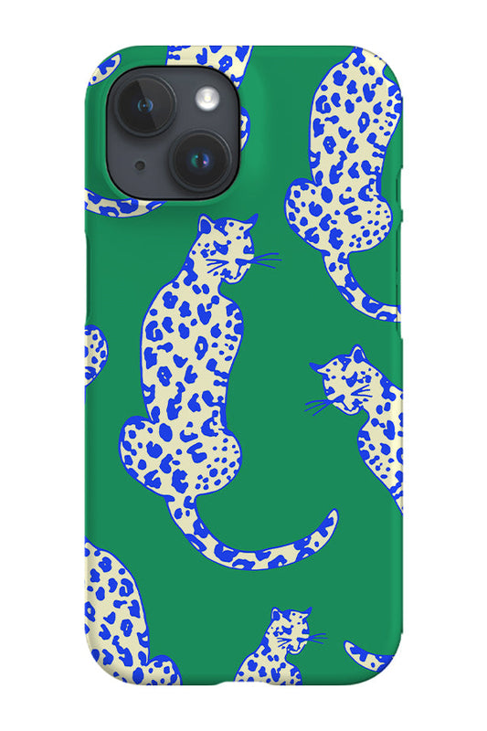 RoyalCovers.uk - Leopard Animal Phone Case (Bright Green)