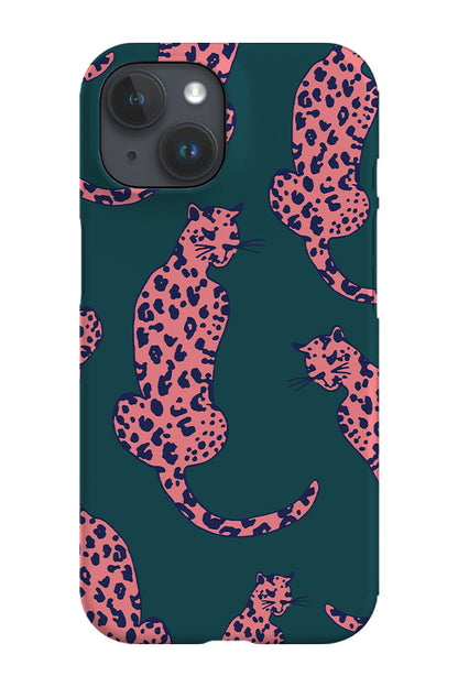 RoyalCovers.uk - Leopard Animal Phone Case (Green Pink)
