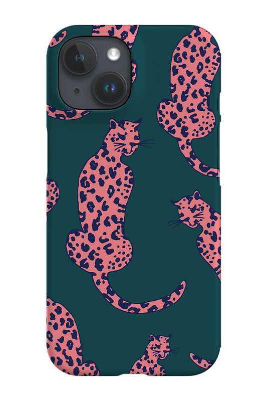 RoyalCovers.uk - Leopard Animal Phone Case (Green Pink)
