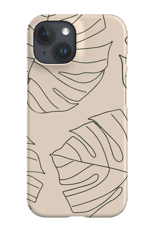 RoyalCovers.uk - Monstera Phone Case (Cream)
