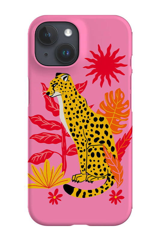 RoyalCovers.uk - Large Cheetah Jungle Phone Case (Pink)