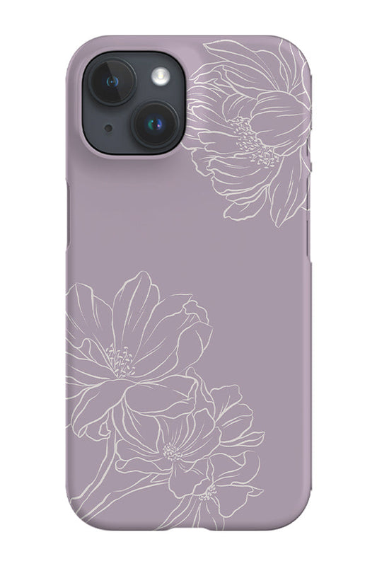 RoyalCovers.uk - Classic Botanicals Peonies Phone Case (Lilac White)