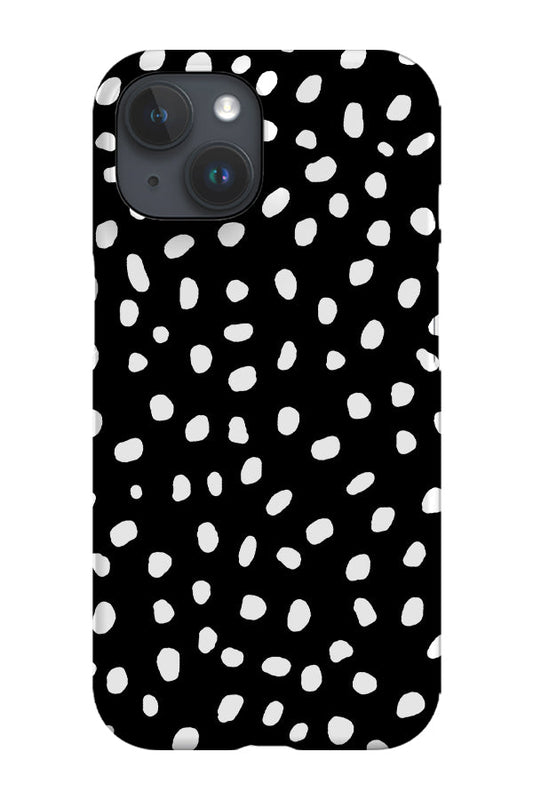 RoyalCovers.uk - Polka Dots Memphis Phone Case (Black White)