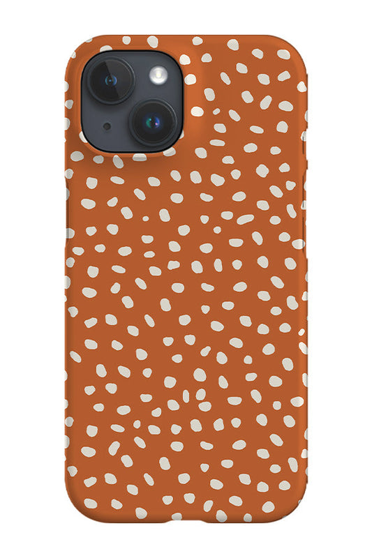 RoyalCovers.uk - Polka Dot Mini Memphis Phone Case (Burnt Orange)